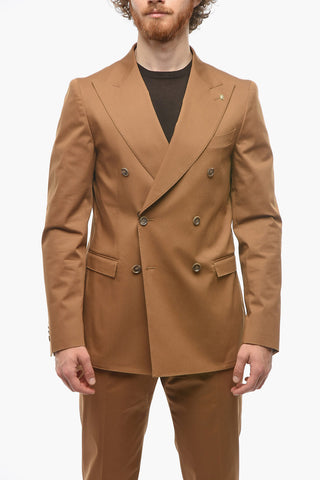 CC COLLECTION Double-breasted REWARD Cotton Suit