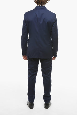 CC COLLECTION Double-breasted REWARD Virgin Wool Suit