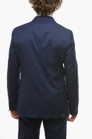 CC COLLECTION Double-breasted REWARD Virgin Wool Suit