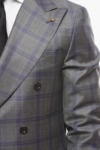 CC COLLECTION Abito Doppiopetto REWARD con Motivo Windowpane