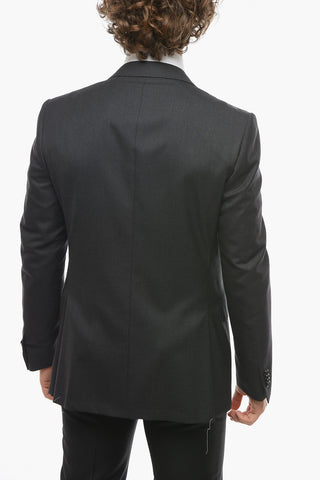 Blazer ACADEMY in Lana Extrafine con Tasche con Aletta
