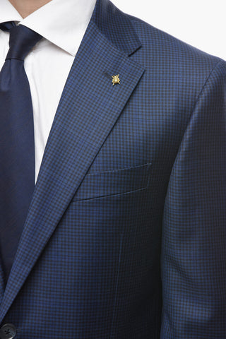 CC COLLECTION Abito 2 Bottoni RIGHT con Motivo Gingham