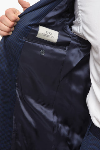 CC COLLECTION Abito 2 Bottoni RIGHT con Motivo Gingham