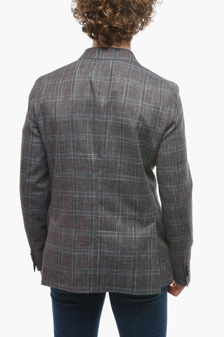 CC COLLECTION Double-breasted REWARD District Check Blazer
