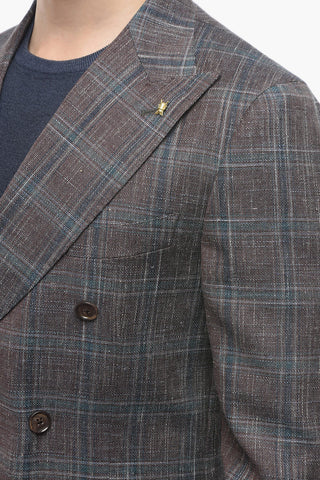 CC COLLECTION Double-breasted REWARD District Check Blazer