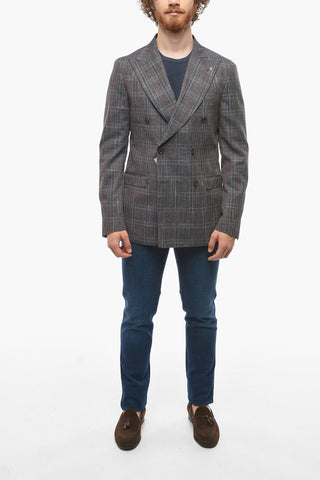 CC COLLECTION Double-breasted REWARD District Check Blazer