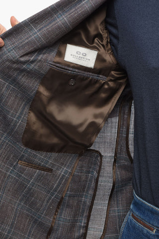 CC COLLECTION Double-breasted REWARD District Check Blazer