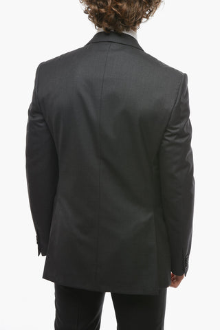 Blazer ACADEMY in Lana Extrafine con Tasche con Aletta