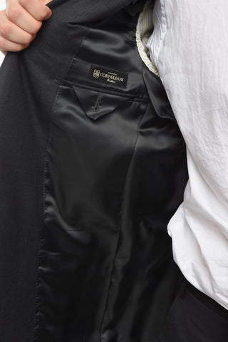Blazer ACADEMY in Lana Extrafine con Tasche con Aletta
