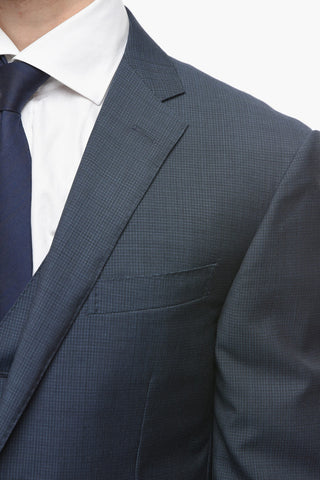 18,25 Microns Virgin-wool CEREMONY ACADEMY 3-piece Suit with Notch Lapel