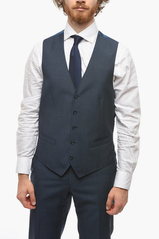 18,25 Microns Virgin-wool CEREMONY ACADEMY 3-piece Suit with Notch Lapel