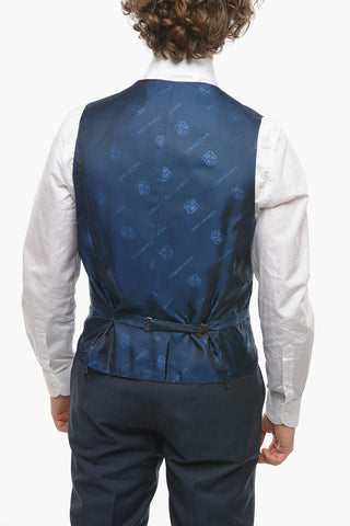 18,25 Microns Virgin-wool CEREMONY ACADEMY 3-piece Suit with Notch Lapel