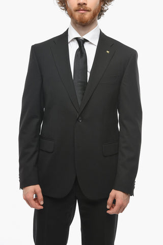 CC COLLECTION Virgin Wool Blend RIGHT Suit with Flap Pockets
