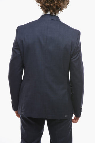 CC COLLECTION Virgin Wool RIGHT Windowpane Check Suit