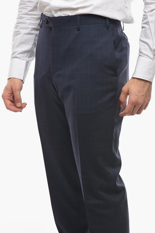 CC COLLECTION Virgin Wool RIGHT Windowpane Check Suit