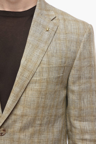 CC COLLECTION Abito in Lino RIGHT con Motivo District Check