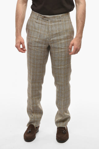 CC COLLECTION Abito in Lino RIGHT con Motivo District Check