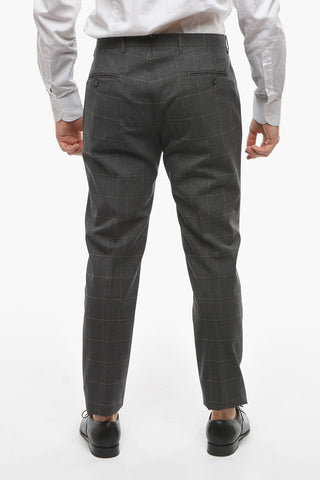 CC COLLECTION Double-breasted REWARD Windowpane Check Suit