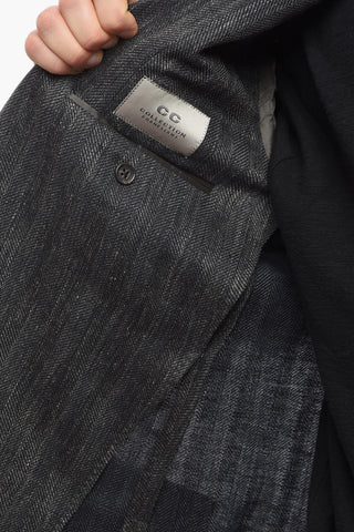 CC COLLECTION Blazer RIGHT in Misto Lino Herringbone