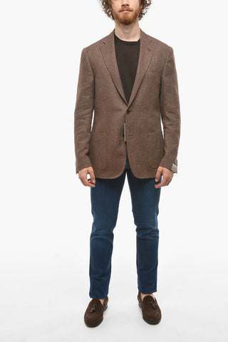 Blazer Semifoderato GATE con Motivo Bird's Eye