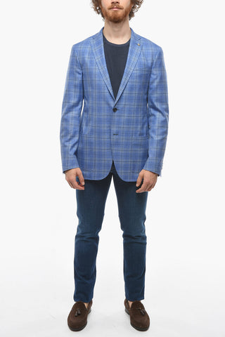 CC COLLECTION Half-lined RIGHT District Check Blazer