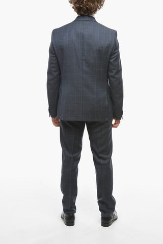 CC COLLECTION Virgin Wool RIGHT Suit with Windowpane Motif