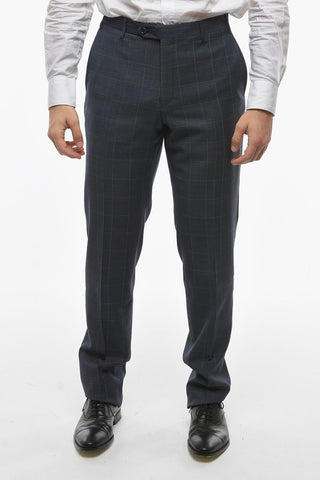 CC COLLECTION Virgin Wool RIGHT Suit with Windowpane Motif