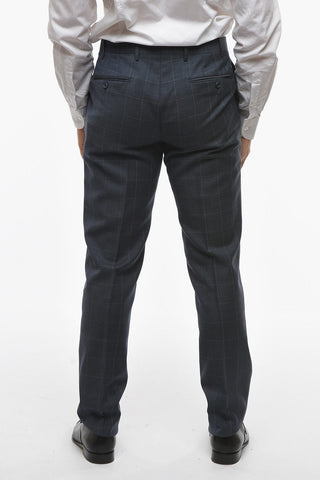 CC COLLECTION Virgin Wool RIGHT Suit with Windowpane Motif