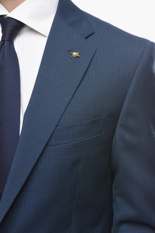 CC COLLECTION Abito 2 Bottoni RIGHT con Motivo Pin Check