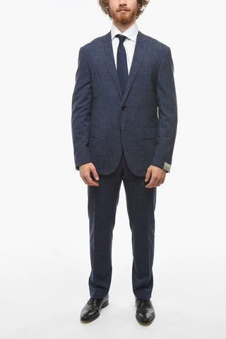 Silk-blend ACADEMY SOFT Unlined Suit with Notch Lapel