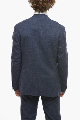 Silk-blend ACADEMY SOFT Unlined Suit with Notch Lapel
