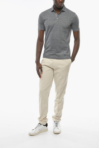 Polo TIPO in Misto Lino a Righe Balanced