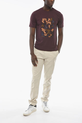 CC COLLECTION Jersey T-shirt with Floral Print
