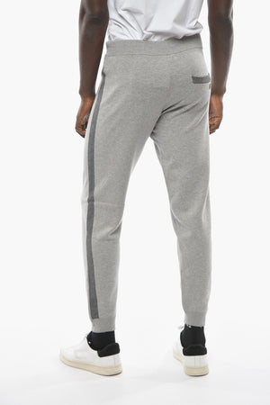ID Cotton Joggers with Contrasting Side Bands