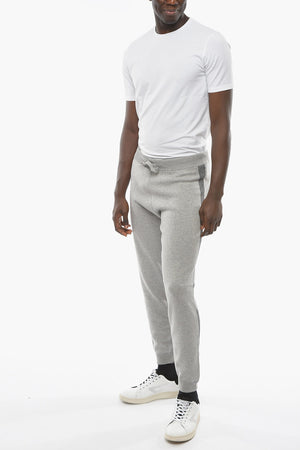 ID Cotton Joggers with Contrasting Side Bands