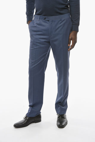 Virgin-wool LEADER Suit with Notch Lapel