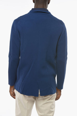 Two-buttoned Cardigan with Notch Lapel