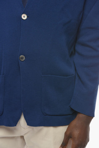 Two-buttoned Cardigan with Notch Lapel