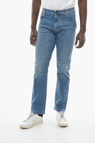 ID LUXURY DENIM Light-washed Regular-fitting Jeans with Visibile Stitchings