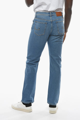 ID LUXURY DENIM Light-washed Regular-fitting Jeans with Visibile Stitchings