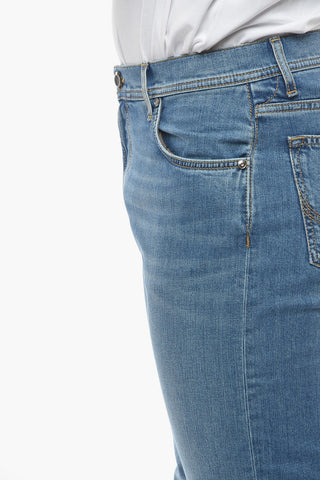 ID LUXURY DENIM Light-washed Regular-fitting Jeans with Visibile Stitchings