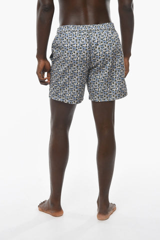 ID Geometric Patterned Swimshorts