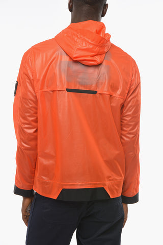 Hooded Nylon Windbreaker Jacket