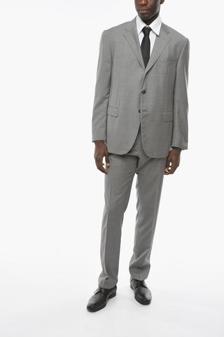 Wool Blend ACADEMY Pinstriped Suit