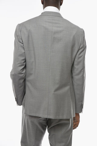 Wool Blend ACADEMY Pinstriped Suit