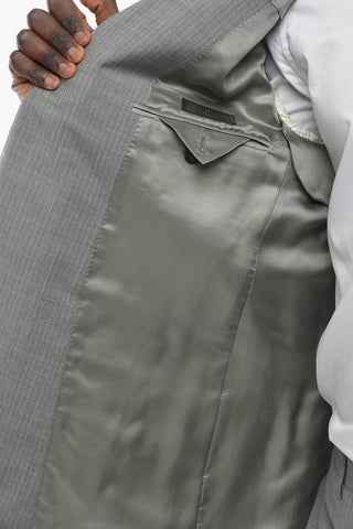 Wool Blend ACADEMY Pinstriped Suit