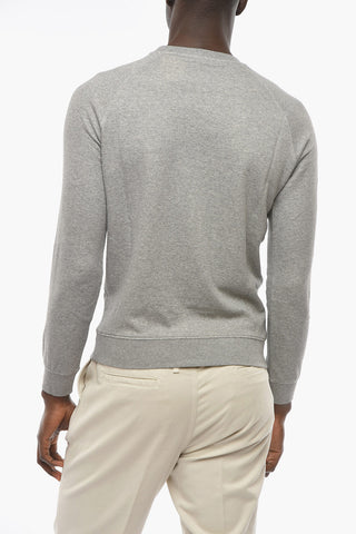 ID BONINA Sweatshirt with Ton-sur-ton Embroidered Emblem