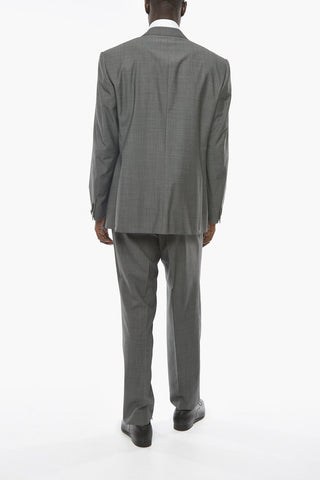 Virgin Wool LEADER Pin Check Suit