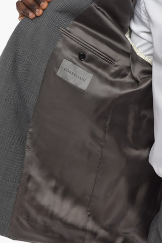 Virgin Wool LEADER Pin Check Suit