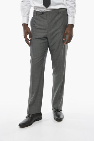 Virgin Wool LEADER Pin Check Suit